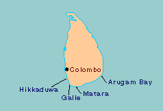 スリランカ　インド洋